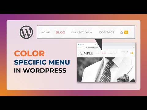 How to Change the Color of a Specific Menu Item in WordPress