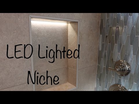 How to make a Lighted LED Tile Niche