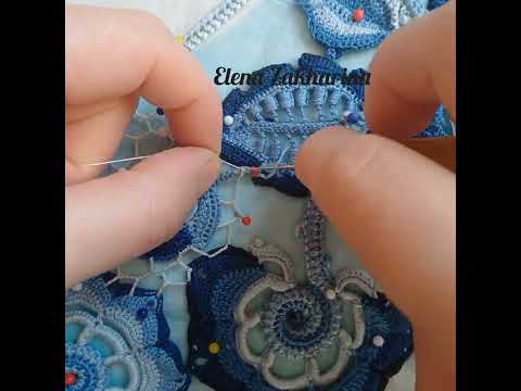 Сіточка гачком. Ірландське мереживо. Irish lace.