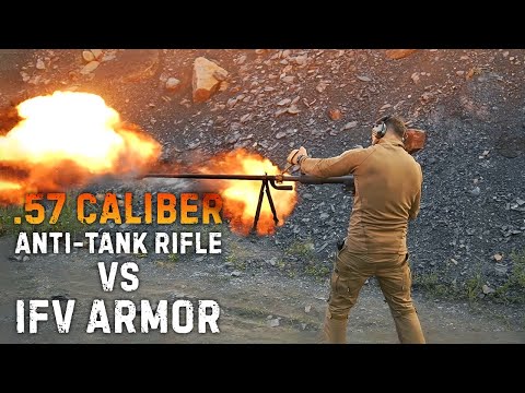 Soviet WW2 14.5mm Anti-tank rifle vs 20mm IFV armored steel | High Caliber Mayhem