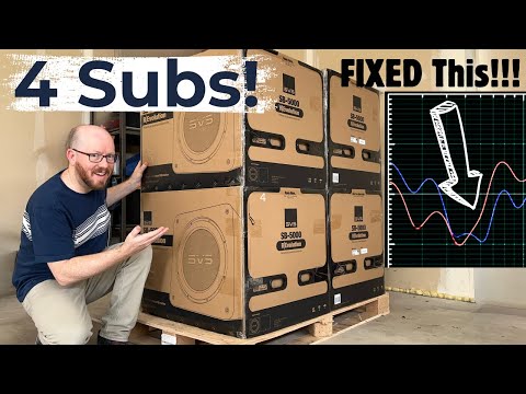 The Secret to Flat Bass Response: 4 SVS Subwoofers Working Together