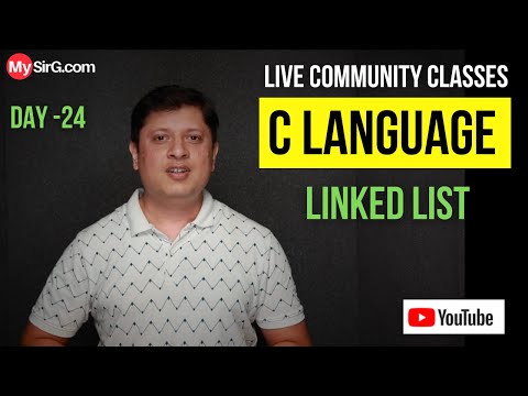 Linked List Explained |  Community Classes | LIVE | MySirG