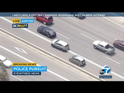 Chase suspect in stolen car leads CHP on wild, high-speed pursuit through South Bay area l ABC7