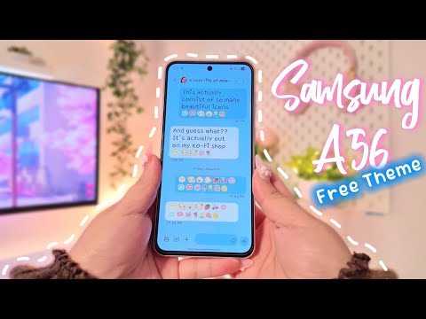 Samsung Galaxy A56 Customization 💙 | Blue Free Theme + Cozy Wildberry Wallpaper