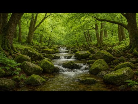 Forest Stream Sounds, Beautiful Birds Chirping, 1 Hour Nature Sounds for Sleeping