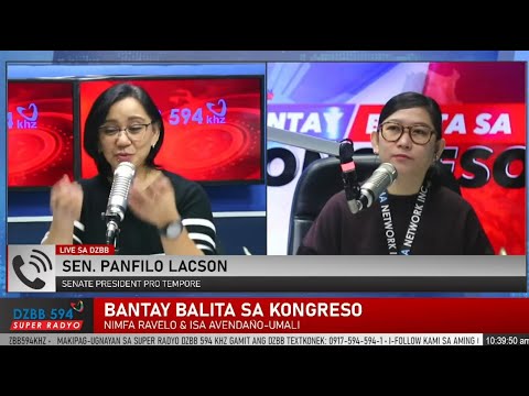 Sen. PING LACSON on Bicam's Big Budgets for MAIFIP and Farm to Market Roads: Interview on DZBB