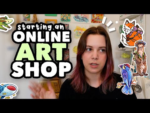 How to start an ONLINE art shop! // manufacturing, shipping, packaging, & more
