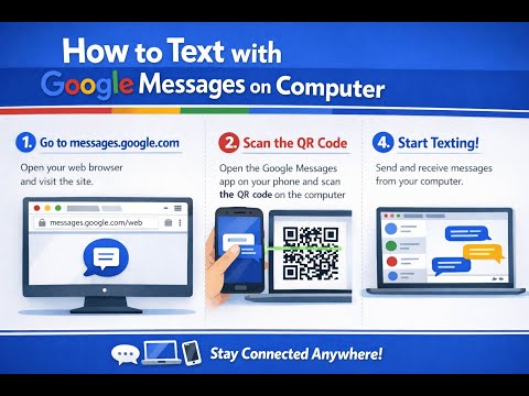 📱💻 How to Text with Google Messages on Computer (Android → PC)| AquaTechFantasy