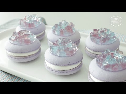 Sparkling Like Gems✨ Crystal Jelly Macaron Recipe | Perfect for Gifts & Home Cafe!