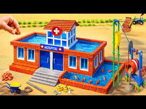 Flood Destroys Hospital - Building a Modern 2-Story Hospital and Pool with Brick to prevent flooding