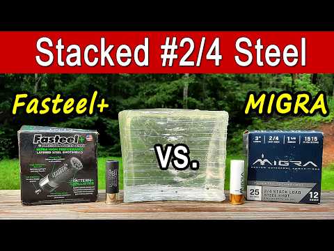 Kent Fasteel+ vs. MIGRA Stacked Steel | Ballistics Gel & Pattern Test