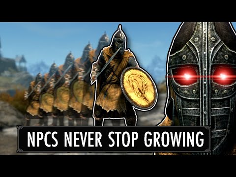 Skyrim But NPCs NEVER STOP Growing