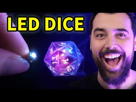 Making LED Resin Dice for D&D