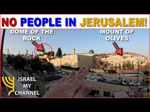 JERUSALEM WITH NO TOURISTS, DURING WAR. AMAZING!