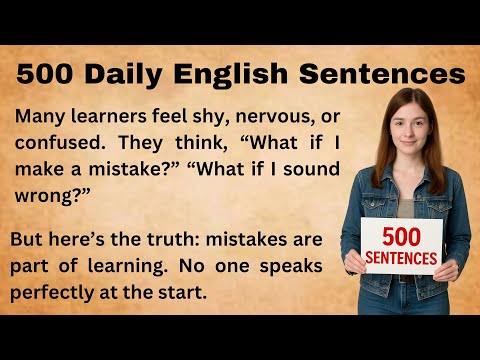 Speak English Naturally with 500 Real Sentences | Beginner-Friendly Fluency Practice