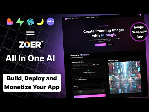 Built a Complete AI Image Generator App in Minutes with Zoer (No Code!) 🚀