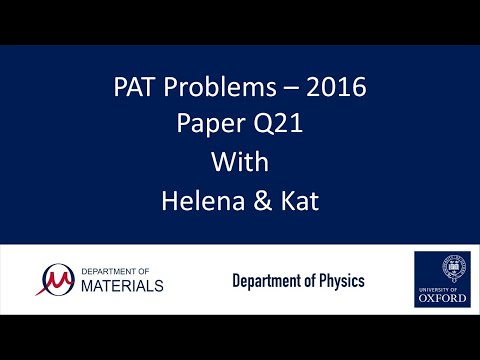 PAT Problems - 2016 Q21 - with Helena and Kat