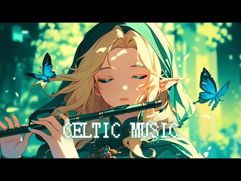 Celtic Music - Relaxing Flute in a Fantasy World Forest / Medieval music Mix for Work & Study