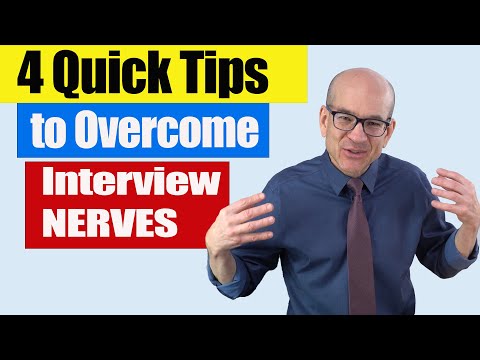 4 Tips to OVERCOME Interview NERVES! (How to NOT be NERVOUS in a Job Interview!)