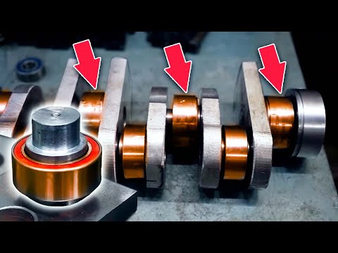 We make a fully custom ball bearing crankshaft