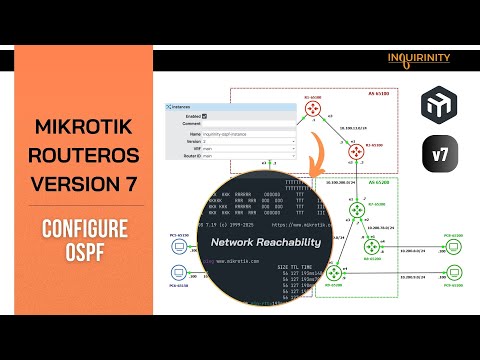 MikroTik RouterOS Version 7 Configure OSPF