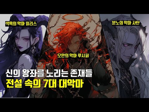 일곱개의 대죄 7대 마왕 | 7대 죄악이라 불리는 악마들 | #악마