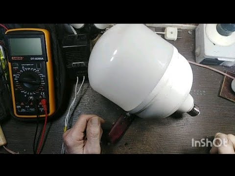 Ремонт большой светодиодной лампы.Repair of a large LED lamp