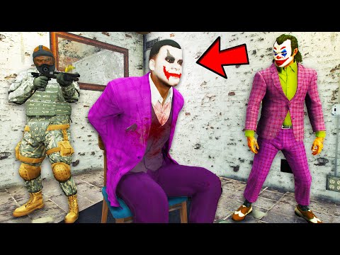 Franklin THE JOKER Trapped By Corrupt Army Officers In GTA 5 | SHINCHAN and CHOP