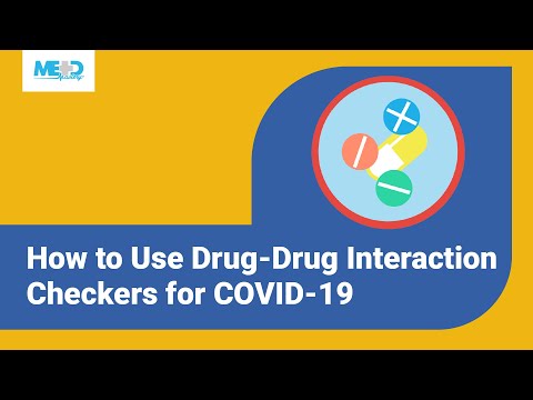 How to use drug drug interaction checkers for COVID-19