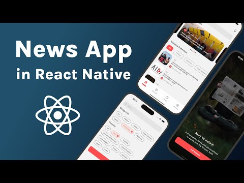 🔴 Build Complete News App in React Native | React Native Course for Beginners | React Native Project