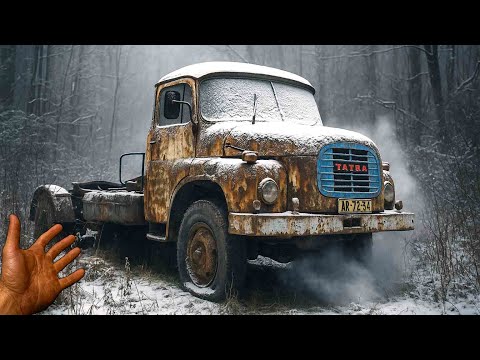 12.7L V8 Diesel Old 4x4 Truck โ Cold Start After 7 Years