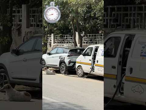 Electric Car charging system on road #ev #shorts #hopecharge