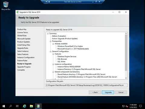 Upgrading SQL Server 2017 to SQL Server 2019
