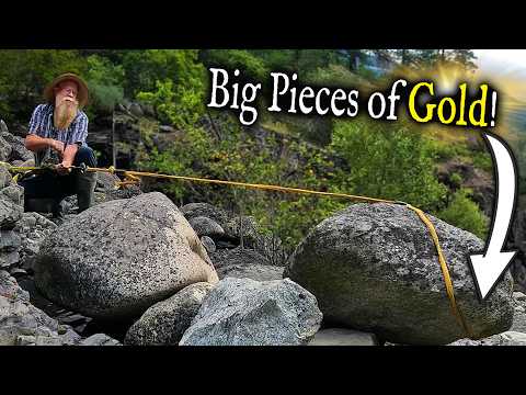 BIG GOLD under these BIG ROCKS!