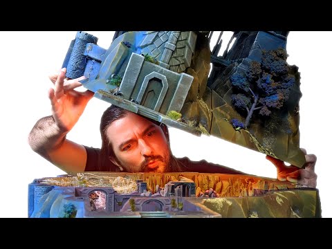 We made GIANT D&D TERRAIN - (with a dungeon inside!!)