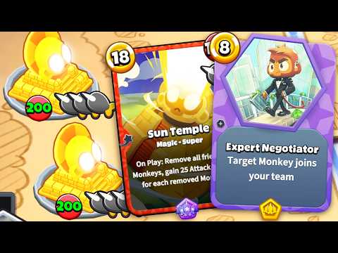 UPDATE 2.0! Can I get 2 SUN TEMPLES in Bloons Card Storm?!