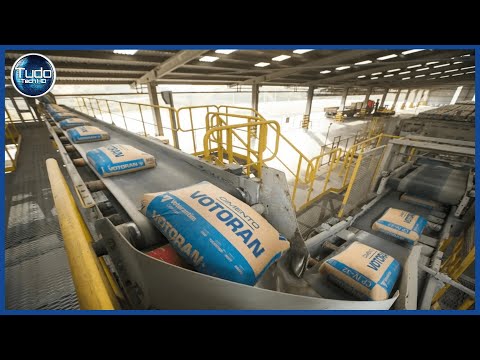 Como é feito o Cimento. Incrível Processo Industrial de Fabricação de Cimento/Concreto. Tudo Tech HD