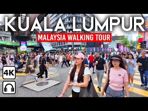 KUALA LUMPUR, Malaysia đ˛đž Skyscrapers, Markets & Culture | 4K Walking Tour