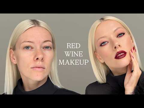 Red Wine Makeup Tutorial — Full Glam for Fall | Elena Rachitskaya