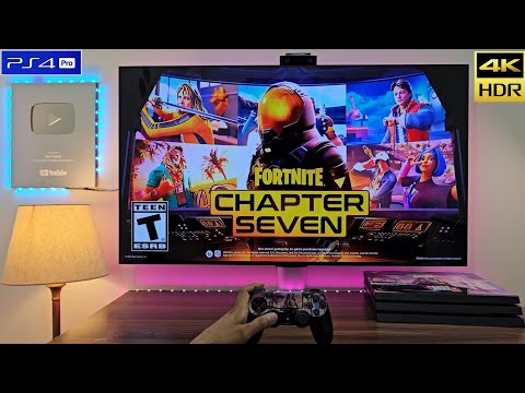 Fortnite Chapter 7 on PS4 PRO Runs Great 😍 | 4K HDR 60FPS Gameplay