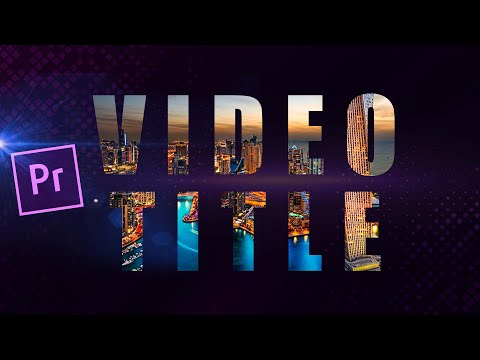 በፅሁፍ ውስጥ ቪዲዮ አሰራር በAdobe Premiere || How to add video inside text in Adobe Premiere