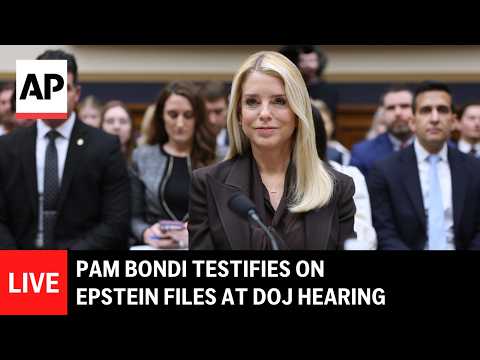 LIVE: Pam Bondi testifies on Epstein files at oversight hearing (full)