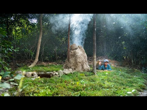 Girl Live Off Grid Built The Most Secret Under Earth Shelter, Complete Build Underground