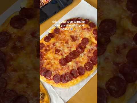 Halloween Pizzas 👻🎃🍕#halloween #pizza #shorts