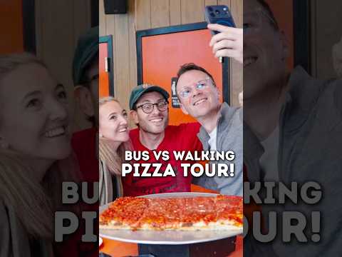 Walking Pizza Tour vs Bus Pizza Tour!