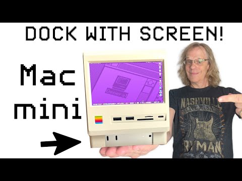 Retro Dock with Display for Mac Mini!