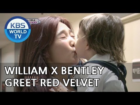 William and Bentley greet Red Velvet with hugs and kisses [The Return of Superman/2018.10.14]