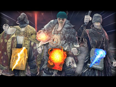 Dark Souls 3, but each person can only use ONE spell type