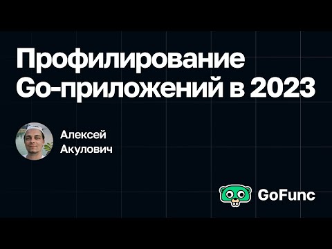 Алексей Акулович — Профилирование Go-приложений в 2023