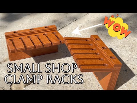 Small Shop Clamp Racks - Shop Organization